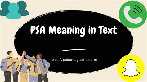 psa meaninh|psa meaning in text.